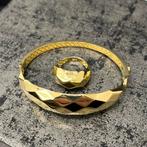 18 karaat gouden armband met ring nieuw, Ophalen of Verzenden, Nieuw, Goud