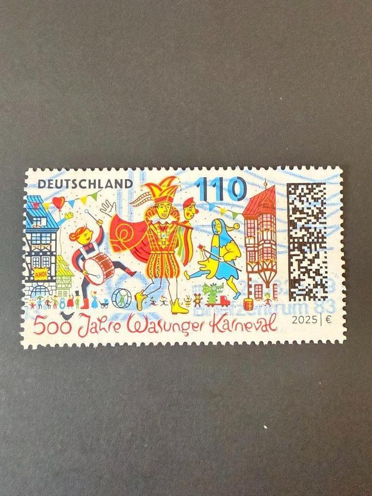 Bund 2025 110 carnaval gestempeld., Postzegels en Munten, Postzegels | Europa | Duitsland, Gestempeld, 1990 tot heden, Ophalen of Verzenden
