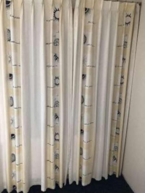 Overgordijnen, Huis en Inrichting, Stoffering | Gordijnen en Lamellen, Nieuw, 150 tot 200 cm, 50 tot 100 cm, Wit, Beige, Zwart