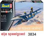 Revell 1:72 Super Hornet F/A -18F modelbouw 3834 vliegtuig, Hobby en Vrije tijd, 1:72 tot 1:144, Revell, Nieuw, Ophalen of Verzenden