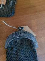 Antiek verzilverd chateleine beursje, Antiek en Kunst, Curiosa en Brocante, Ophalen of Verzenden