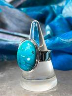 Chrysocolla beschermt geluk uniek power zuivert balans magie, Sieraden, Tassen en Uiterlijk, Ringen, Blauw, Nieuw, Ophalen of Verzenden