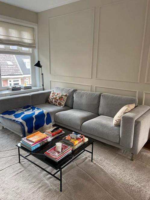 Ikea Nockeby 3 zits L bank, Huis en Inrichting, Banken | Complete zithoeken, Zo goed als nieuw, Ophalen