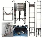 Telescopische 5 meter EN-131 RVS ladder Nieuw in Doos, Doe-het-zelf en Verbouw, Ladders en Trappen, Nieuw, Ophalen of Verzenden