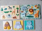 Houten dierenpuzzels o.a. van de Hema, Ophalen of Verzenden, Minder dan 10 stukjes, Gebruikt, 6 maanden tot 2 jaar