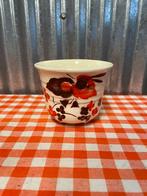 Vintage bloempot oranje, Gebruikt, Rond, Binnen, Ophalen of Verzenden