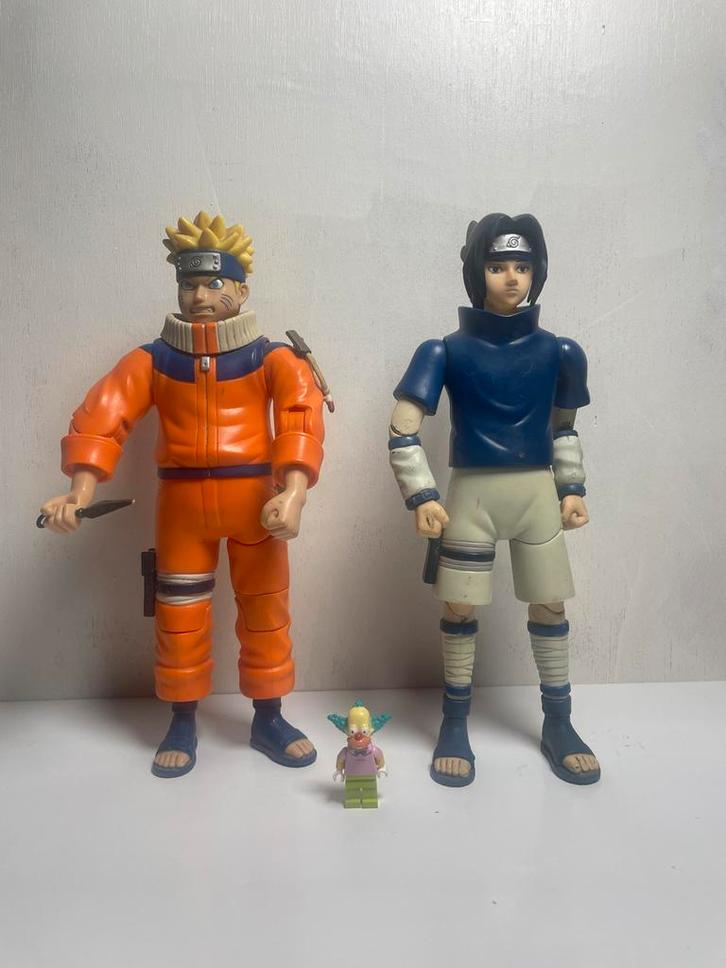 Naruto & Sasuke Action Figures (Mattel 2002), Kinderen en Baby's, Speelgoed | Actiefiguren, Gebruikt, Ophalen of Verzenden