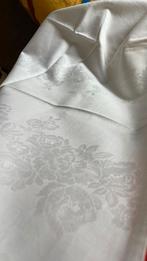 Vintage tafellaken 280 bij ca 125 cm, damast, Ophalen of Verzenden, Gebruikt, Rechthoek