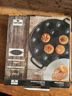 Gietijzeren poffertjesplaat, Huis en Inrichting, Keuken | Potten en Pannen, Ophalen of Verzenden, Zo goed als nieuw, Gietijzer