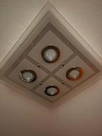 Plafondlamp met 4 Spots en Kleuren, Huis en Inrichting, Ophalen, Gebruikt, Kunststof