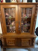 Antieke Eikenhouten Vitrinekast, Ophalen