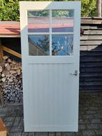 Deur met glas, Doe-het-zelf en Verbouw, Ophalen, Gebruikt, 80 tot 100 cm, Binnendeur