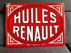 Renault emaille bord en DE emaille bord, Verzamelen, Merken en Reclamevoorwerpen, Ophalen of Verzenden, Zo goed als nieuw, Reclamebord
