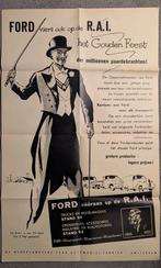 Ford R.A.I. Reclame Poster 1953 - 50 Jaar Jubileum, Ophalen of Verzenden, Nieuw, Ford
