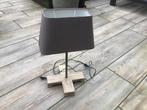 Tafellamp met houten voet, Ophalen, Zo goed als nieuw, Minder dan 100 cm