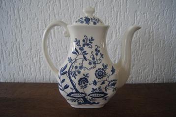 Theepot met deksel antiek Wedgwood Blue Onion Enoch Tunstall beschikbaar voor biedingen