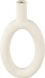 Present-Time-Vaas-Ovaal-Polyresin-Hoog-Wit-16x3x31-Modern, Ophalen of Verzenden, Nieuw