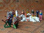 14 cowboys en Indianen mooi oud Engels speelgoed van tin., Ophalen of Verzenden