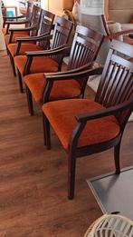 6 klassieke eetkamerstoelen, Ophalen, Gebruikt, Bruin, Klassiek, landelijk