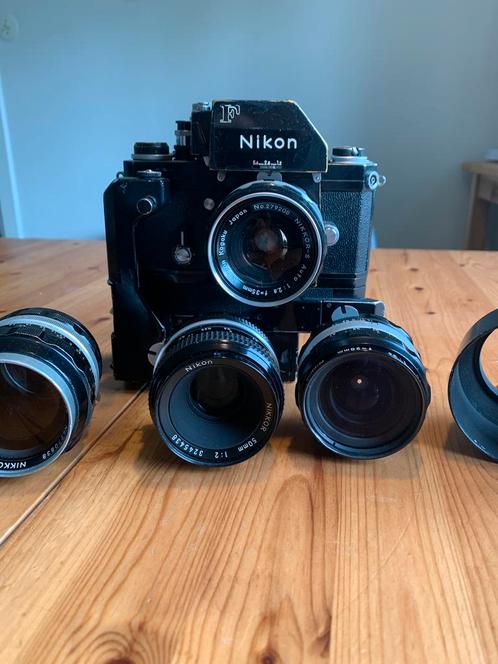Nikon F Ftn Phomatic 1973 “The Beast” met legend F36 motor, Audio, Tv en Foto, Fotocamera's Analoog, Gebruikt, Spiegelreflex, Nikon