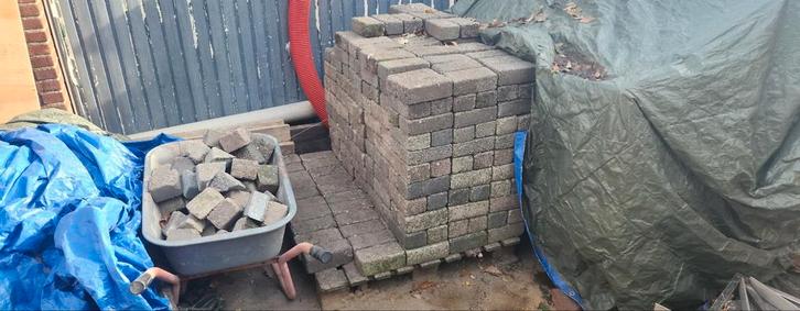 Stenen op Palet - Klinkers, Tuin en Terras, Tegels en Klinkers, Gebruikt, Klinkers, Beton, 5 tot 10 m², Ophalen
