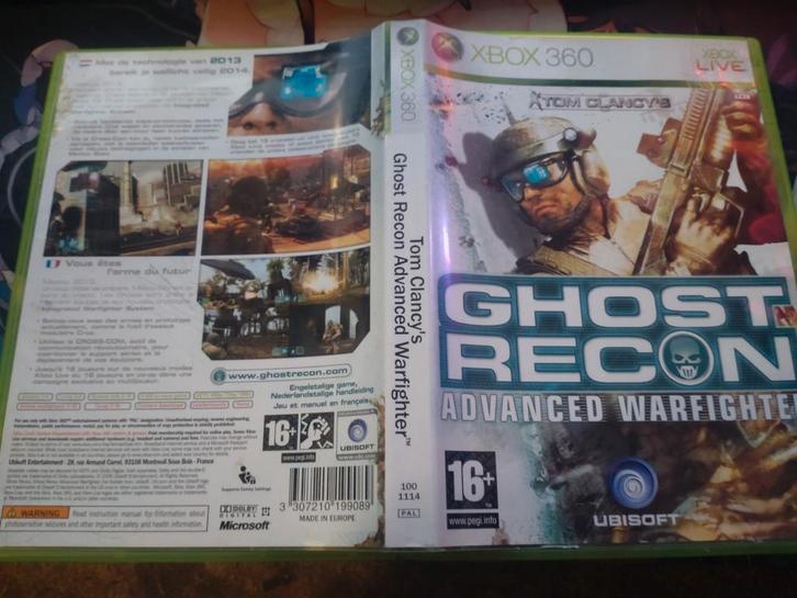 Ghost Recon Advanced Warfighter - Xbox 360, Spelcomputers en Games, Games | Xbox 360, Gebruikt, Shooter, 1 speler, Vanaf 16 jaar