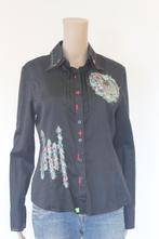 101 idees zwarte blouse maat M, Maat 38/40 (M), 101 idees, ., Zwart