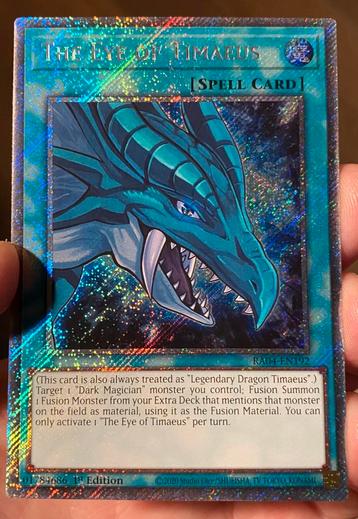 Yu-Gi-Oh! The Eye of Timaeus RA04 1st Edition M/NM ! beschikbaar voor biedingen
