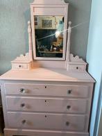 Antiek grenen ladenkast met spiegel, Ophalen