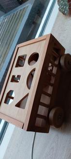 Vintage houten blokken kar, Ophalen of Verzenden, Hout, Minder dan 50 cm, Minder dan 5 flessen