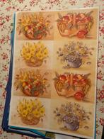 Poster voor 3d knippen, Bloemenmand Knutselen, Ophalen of Verzenden, Nieuw, Materiaal