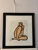 2 schilderijen 90x80, Antiek en Kunst, Ophalen