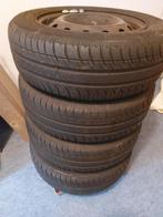 4 Stalen velgen R14; Met Michelin zomerbanden Steek 4x108, Auto-onderdelen, Banden en Velgen, Ophalen, 14 inch, Gebruikt, 175 mm