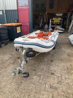 Rubberboot met Suzuki 15PK motor, Watersport en Boten, Gebruikt, Ophalen of Verzenden, Zodiac, Hout