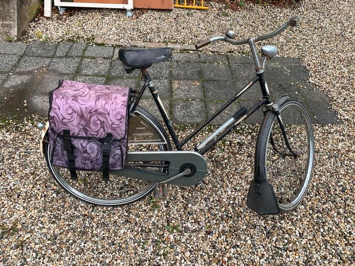 Oude Damesfiets - Oldtimer, Fietsen en Brommers, Fietsen | Dames | Omafietsen, Gebruikt, 53 tot 56 cm, Ophalen of Verzenden