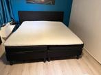 Boxspring bed tweepersoons 180x200, Huis en Inrichting, Slaapkamer | Bedden, Ophalen, Gebruikt, Zwart, Tweepersoons