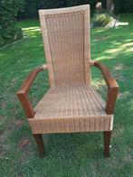 Rieten stoel voor binnen, Huis en Inrichting, Stoelen, Ophalen, Riet of Rotan, Gebruikt, Bruin