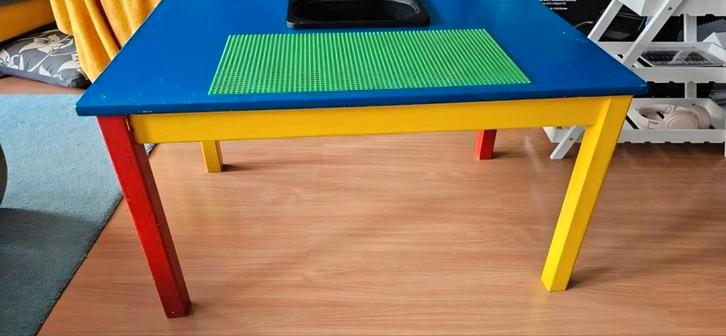 Houten speeltafel met Opbergbak & Legoplaat, Kinderen en Baby's, Kinderkamer | Tafels en Stoelen, Ophalen