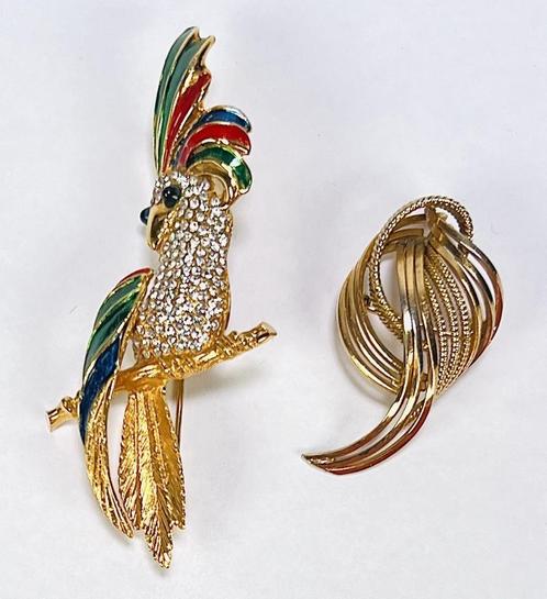 Vergulde broches Carven en Grosse,  20e eeuw, Sieraden, Tassen en Uiterlijk, Broches, Zo goed als nieuw, Overige materialen, Goud
