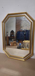 Spiegel goud zilverkleurige houten lijst, Huis en Inrichting, Woonaccessoires | Spiegels, Ophalen of Verzenden, Zo goed als nieuw