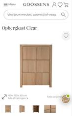 GEZOCHT: Opbergkast Goossens Clear eiken, Huis en Inrichting, 100 tot 150 cm, Eikenhout, Ophalen of Verzenden, Zo goed als nieuw