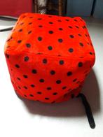 poef lieveheersbeest tijger print, Overige materialen, Minder dan 50 cm, Vierkant, Minder dan 50 cm