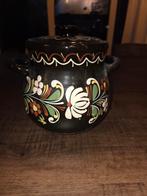 Vintage aardewerk pot met deksel, Ophalen of Verzenden