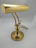 Bankierslamp Bureau Lamp Goudkleurig, Gebruikt, Klassiek, Ophalen of Verzenden, Metaal