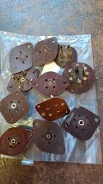 11x Buisvoet - Vintage Radio Onderdelen, Ophalen of Verzenden