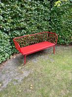 Moderne rode design tuinbank, Tuin en Terras, Ophalen, Gebruikt
