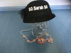 Sarah 50 hoed & ketting, Ophalen of Verzenden, Gebruikt, Feestartikel, Abraham of Sarah