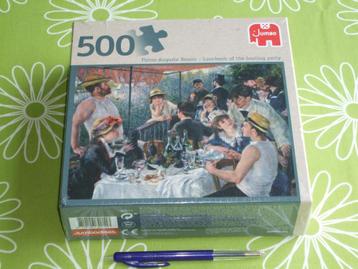 Nieuw in seal: Renoir - Lunch van de roeiers puzzel - 500 st beschikbaar voor biedingen