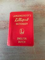Langenscheidt’s Lilliput dictionary English Dutch, Boeken, Ophalen of Verzenden, Zo goed als nieuw, Overige uitgevers