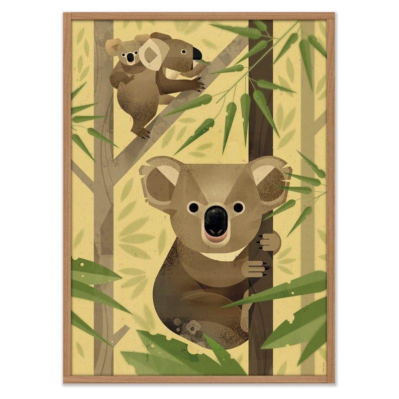 Kinderposter Poster Koala 70 cm x 50 cm Dieter Braun, Kinderen en Baby's, Kinderkamer | Inrichting en Decoratie, Dieter@brauntown.com